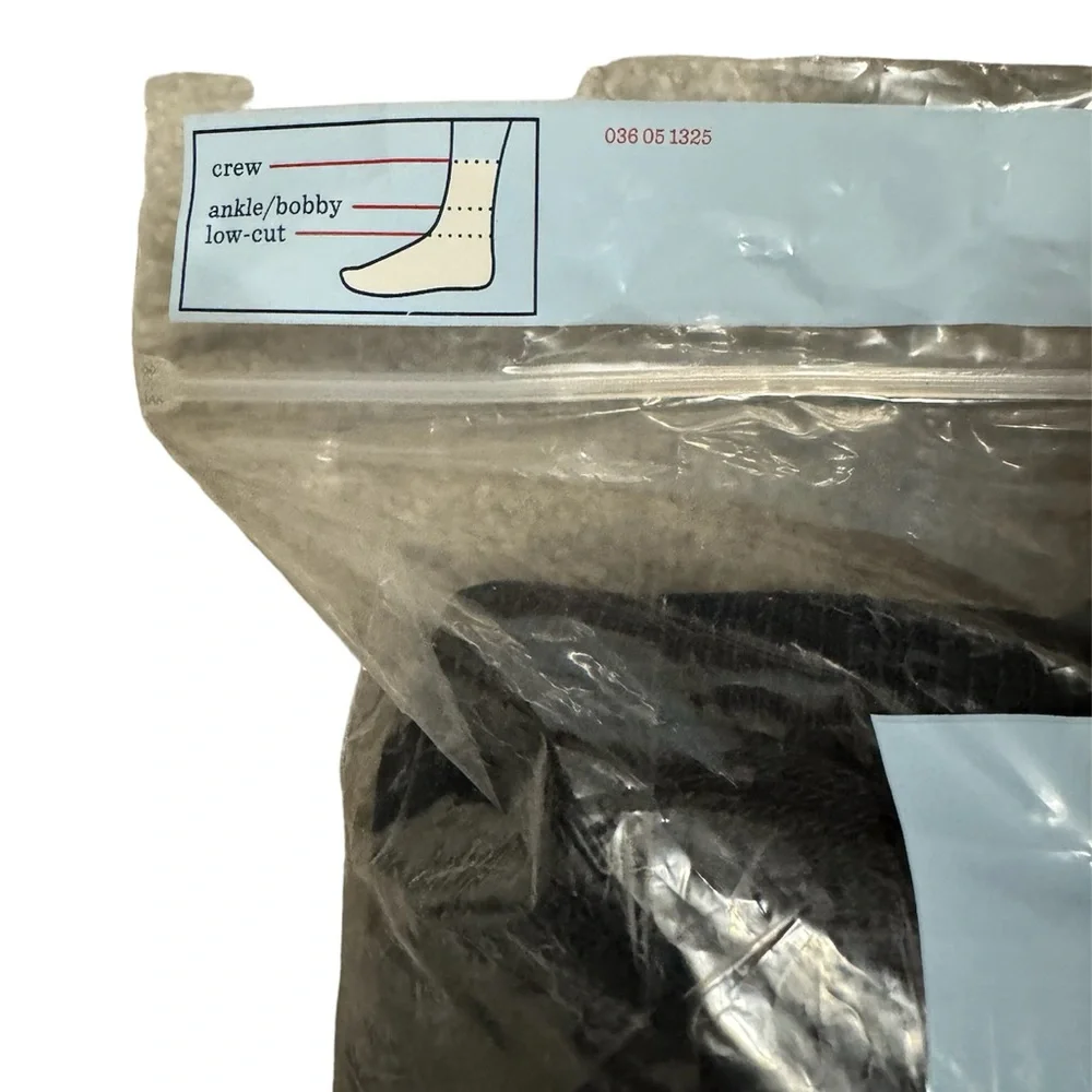 Cat & Jack Socks Boys Black Crew Socks Size 9-2.5, NWT